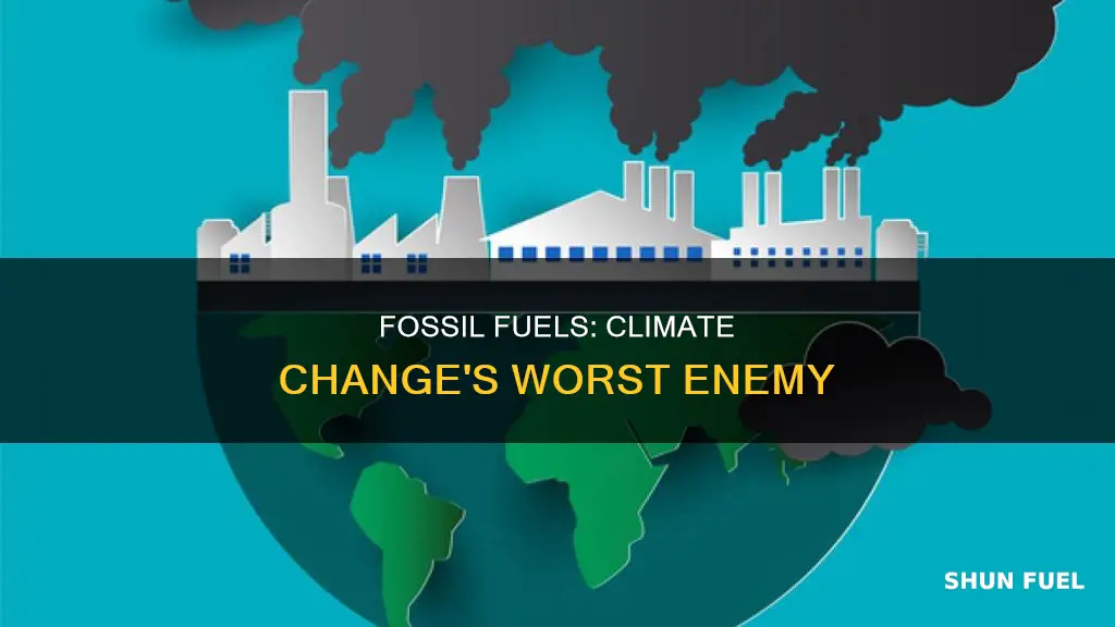 what does fossil fuel help to climate change