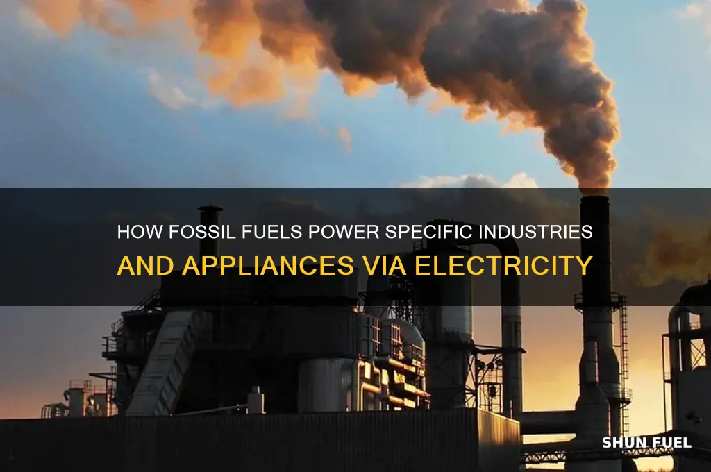what does fossil fuel specifically give electricity to