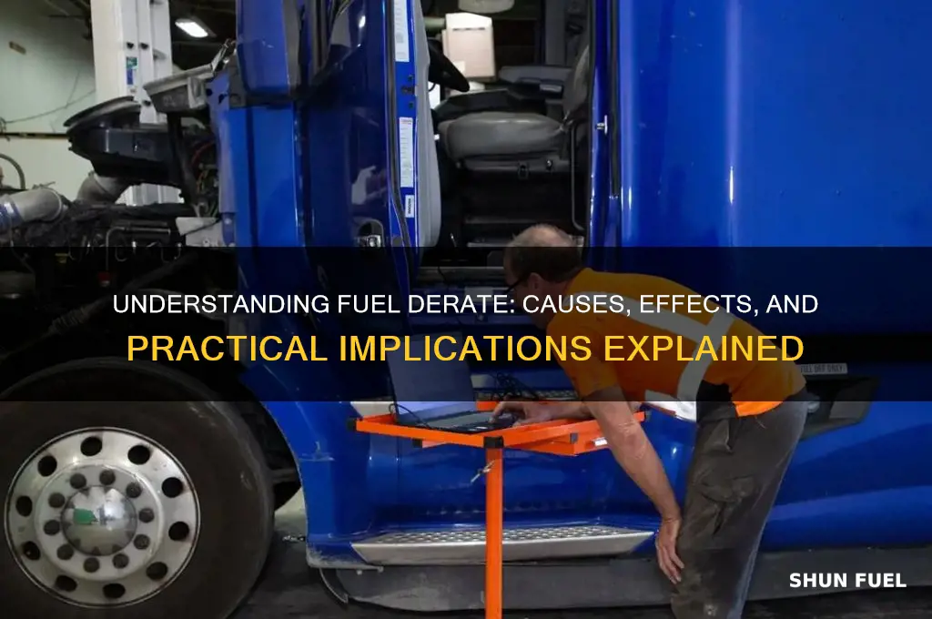 what does fuel derate mean