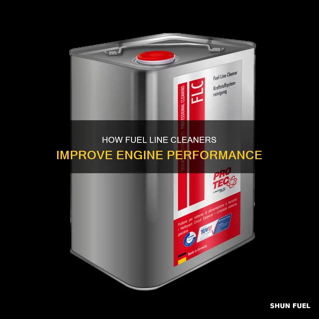 what does fuel line cleaner do