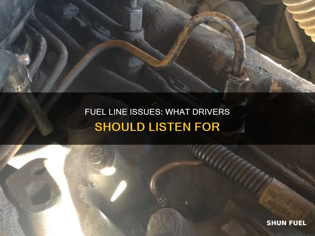 what does fuel line issues sou d like