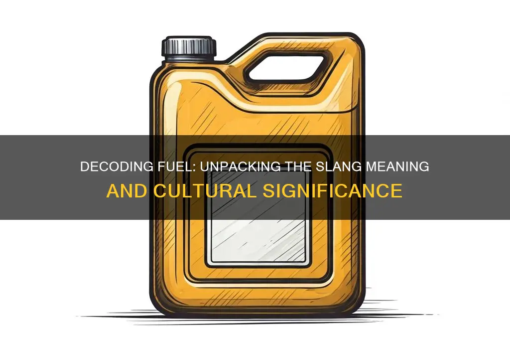 what does fuel mean slang