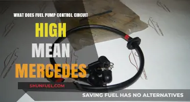 Understanding Mercedes Fuel Pump Control Circuit High Error: Causes & Fixes