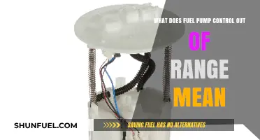 Understanding Fuel Pump Control Out of Range Error: Causes & Fixes