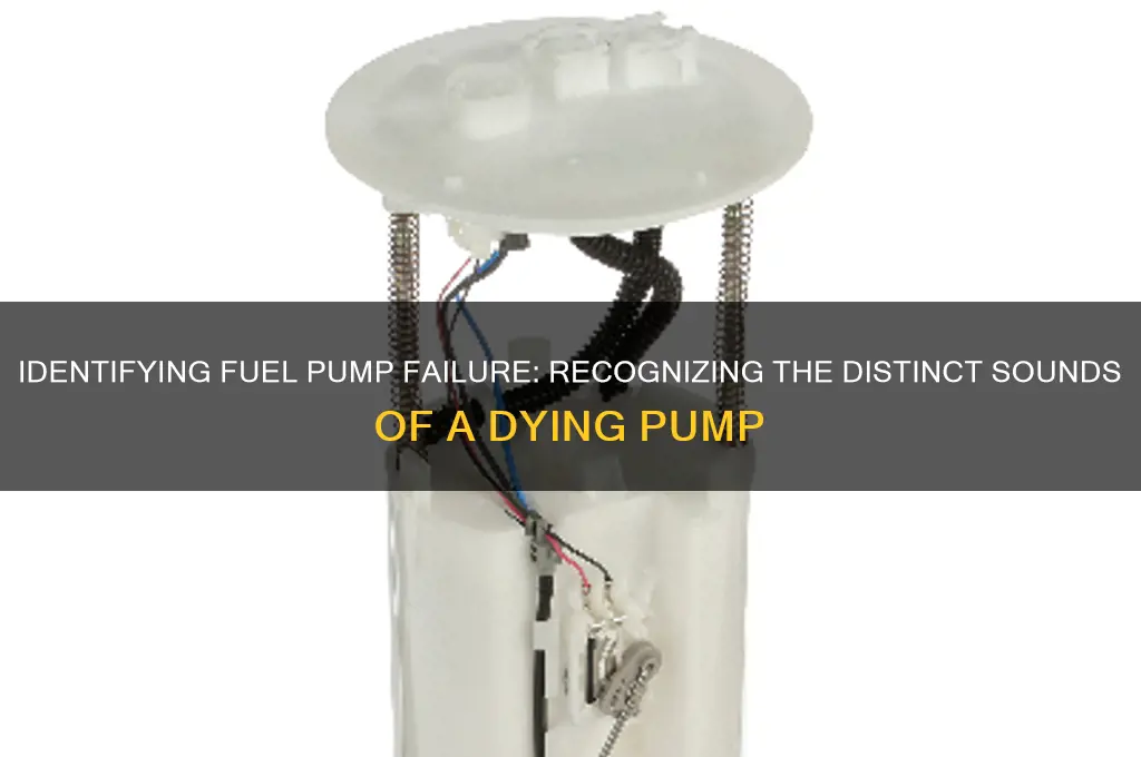 what does fuel pump going out sound like