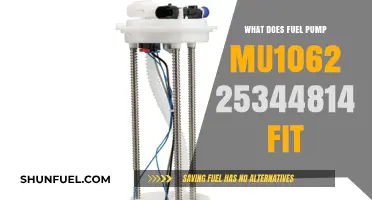 Fuel Pump MU1062 25344814 Compatibility Guide: Vehicles It Fits