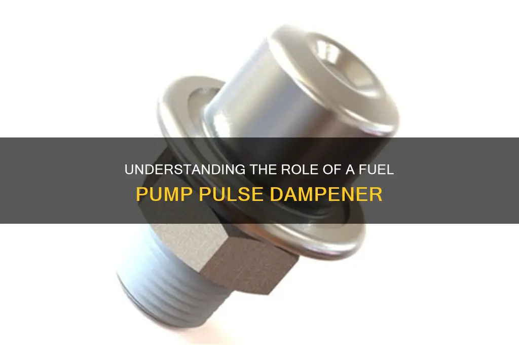 what does fuel pump pulse dampener do