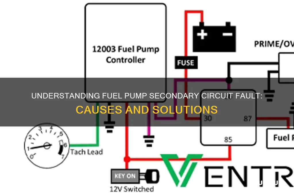 what does fuel pump secondary circuit fault mean