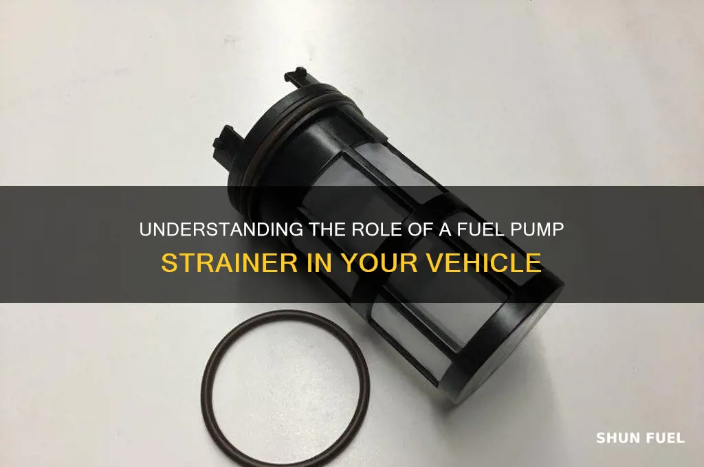 what does fuel pump strainer do