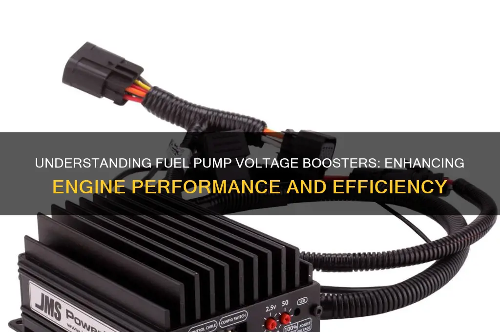 what does fuel pump voltage booster