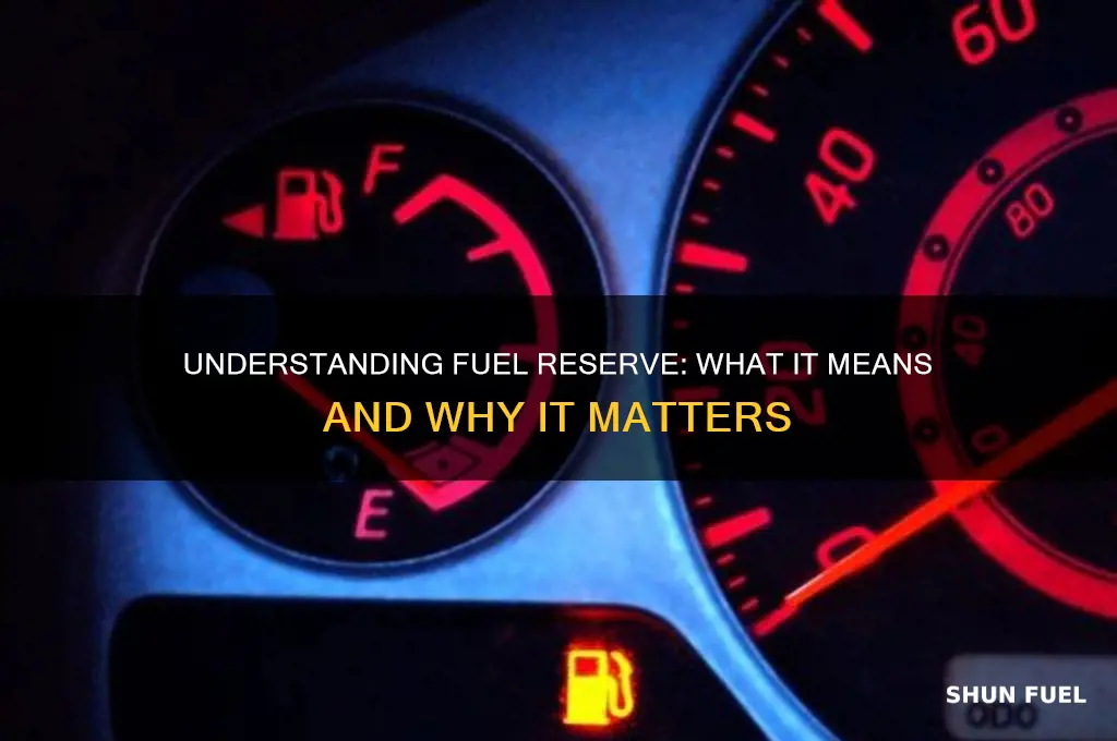 what does fuel reserve mean