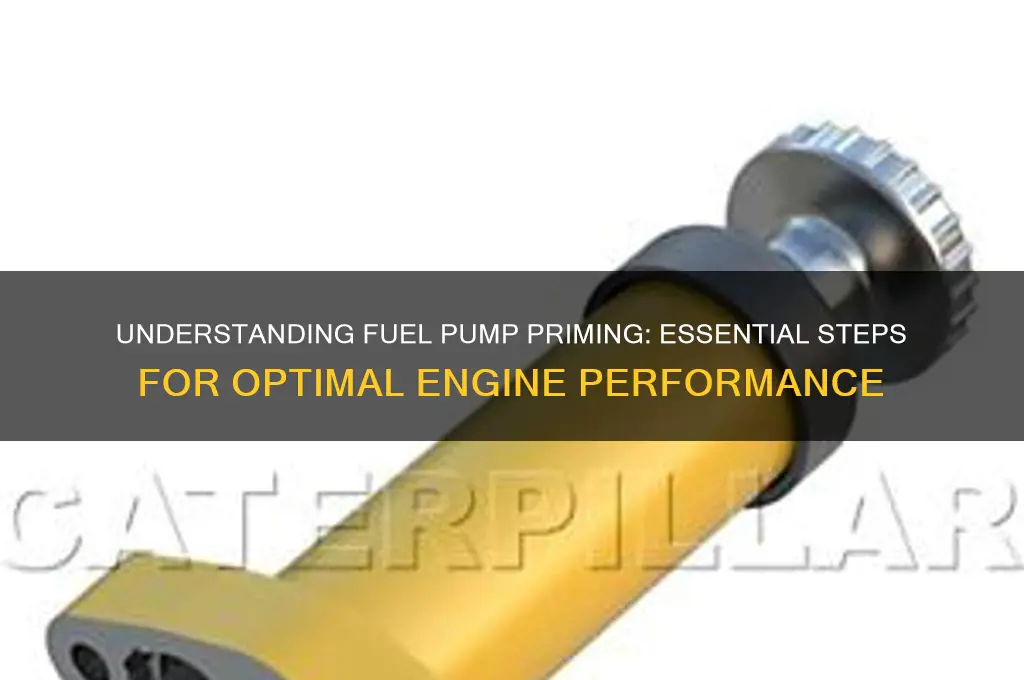 what does it mean to prime a fuel pump