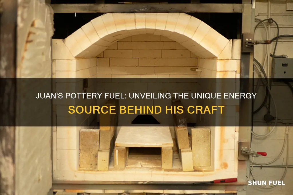 what does juan use as fuel to fire his pottery