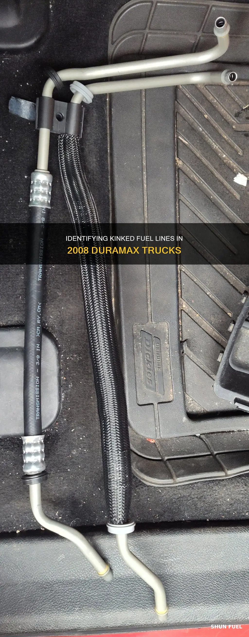 what does kinked fuel line 2008 lmm duramax look like