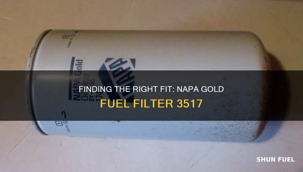 what does napa gold fuel filter 3517 fit