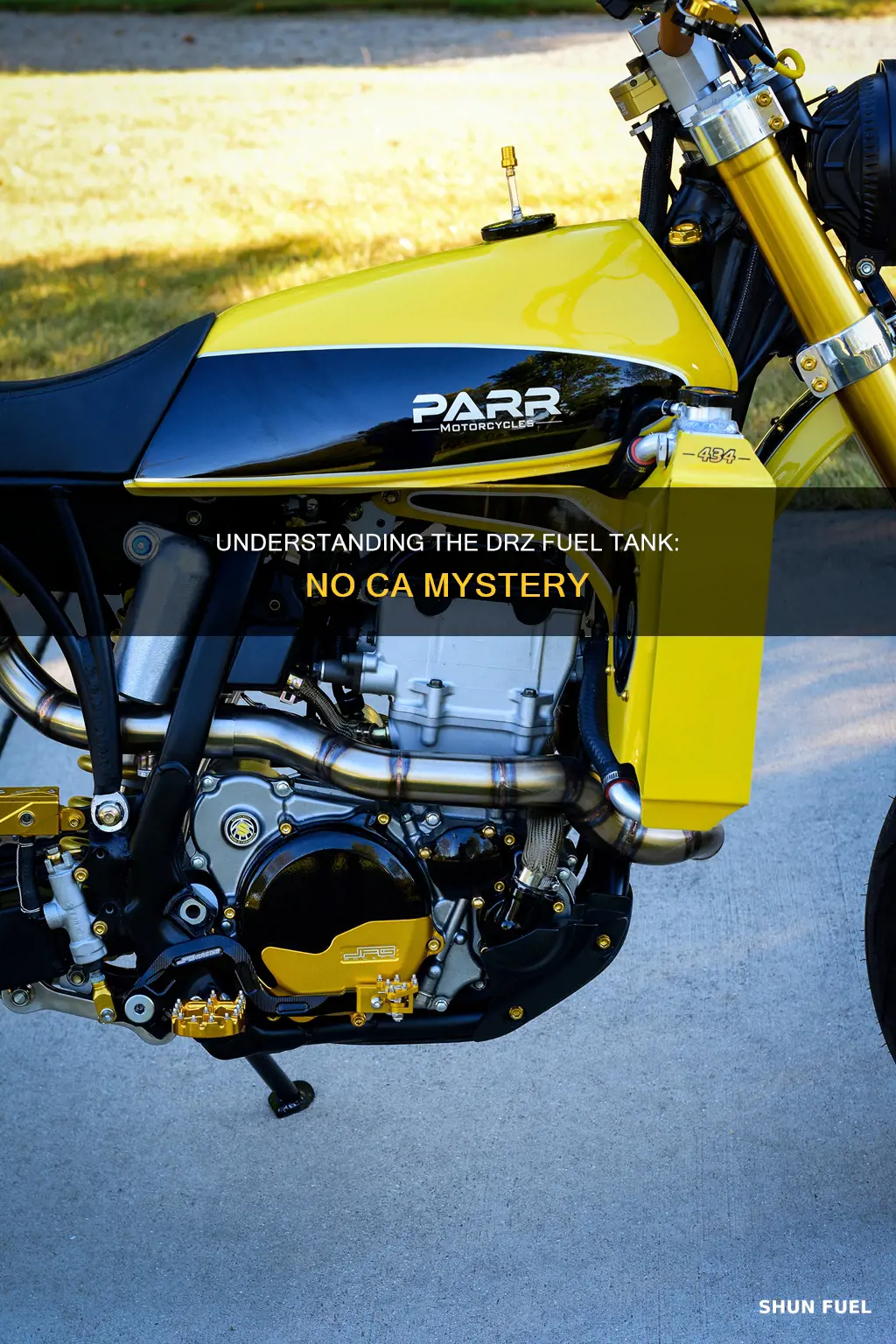what does no ca mean on drz fuel tank