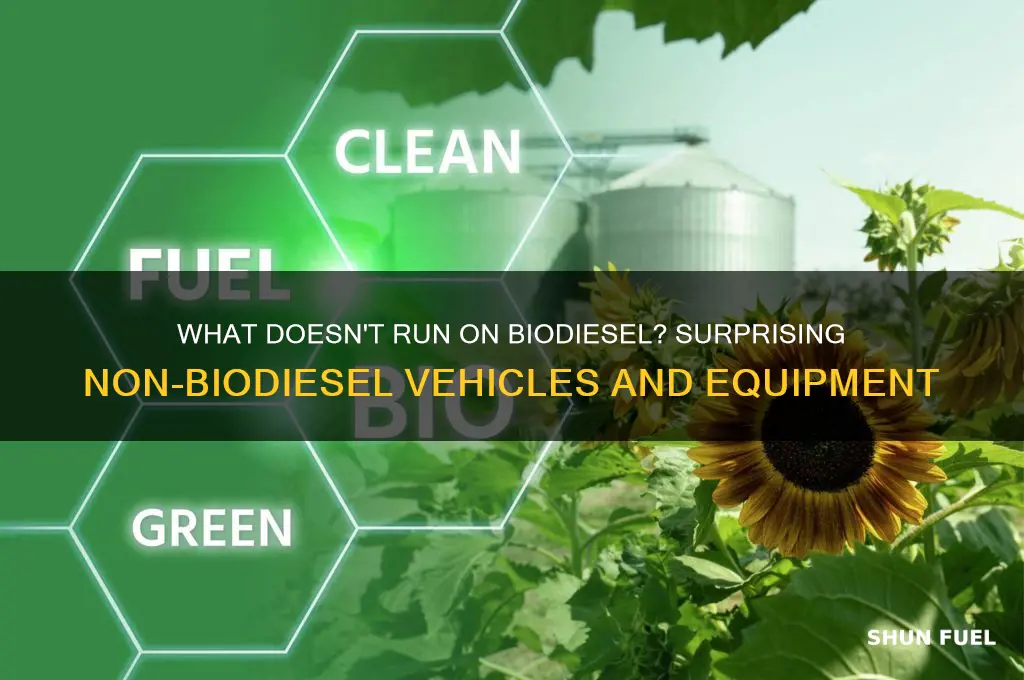 what does not use biodiesel fuel