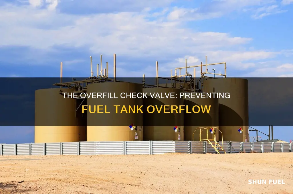 what does overfill check valve in a fuel tank do