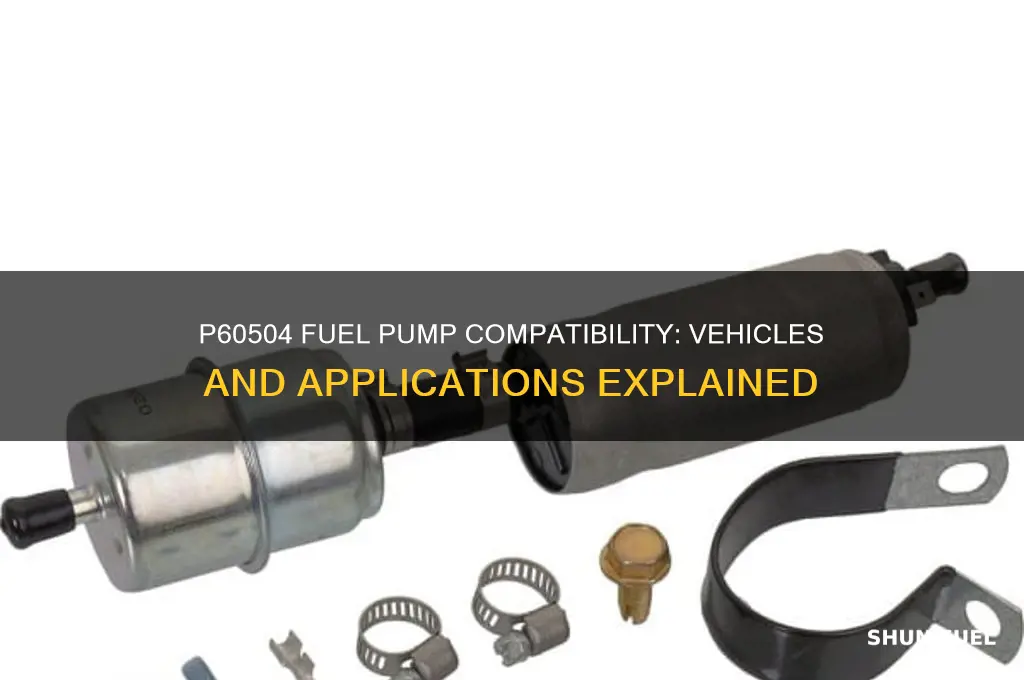 what does p60504 fuel pump fit