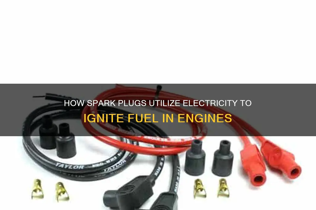 what does spark plugs use to ignite fuel