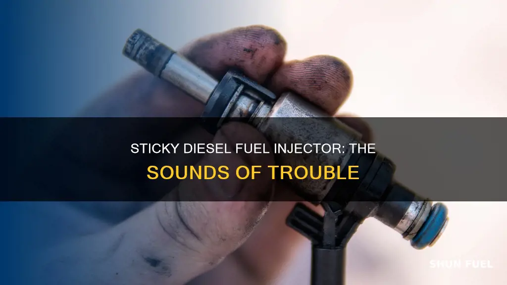 what does sticky diesel fuel injector sound like