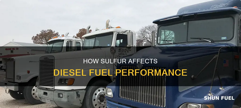 what does sulfur do in diesel fuel
