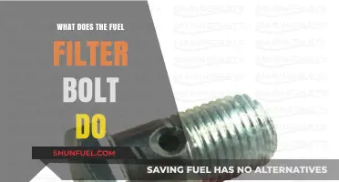 The Fuel Filter Bolt: What's Its Function?