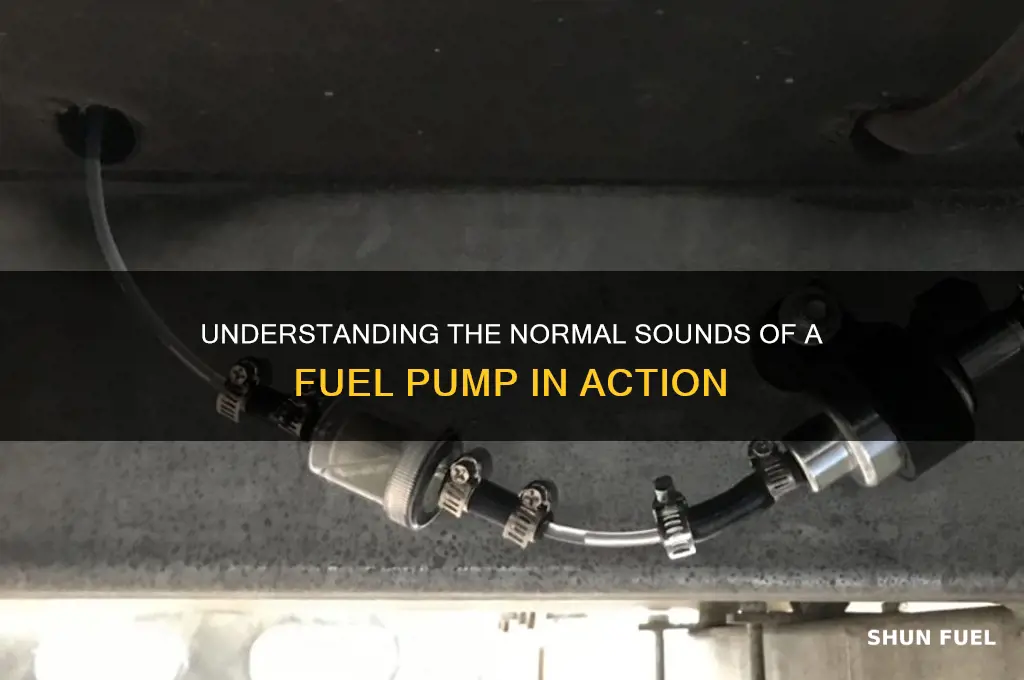 what does the fuel pump sound likr