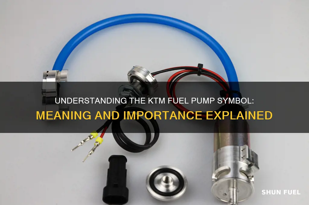 what does the fuel pump symbol on ktm mean