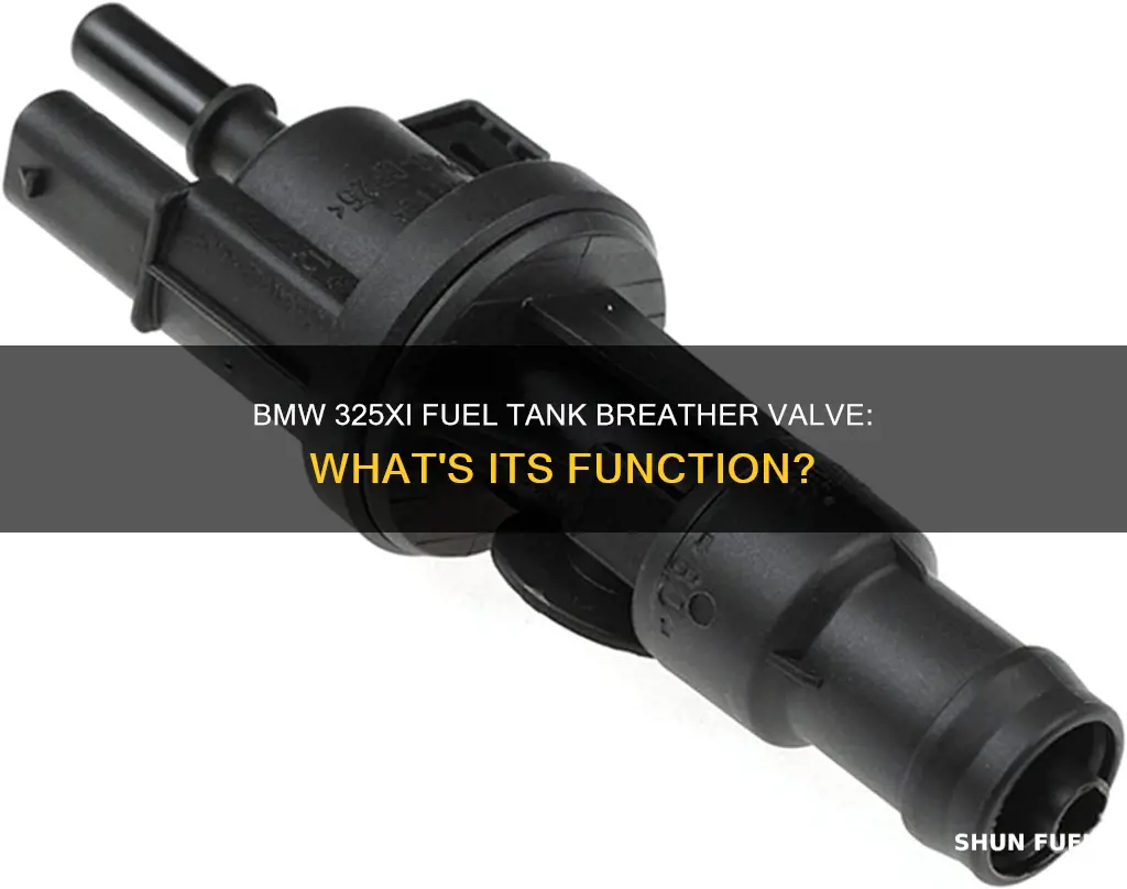 what does the fuel tank breather valve do on bmw325xi