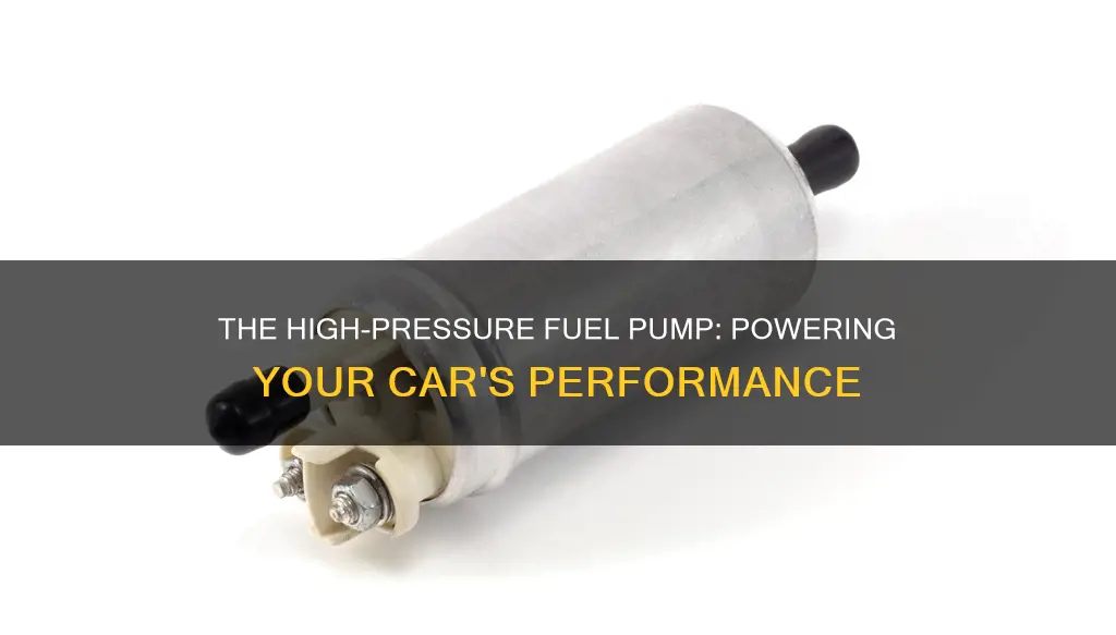 what does the high pressure fuel pump do