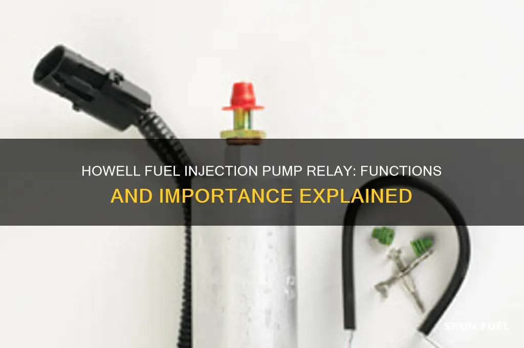 what does the howell fuel injection fuel pump relay do