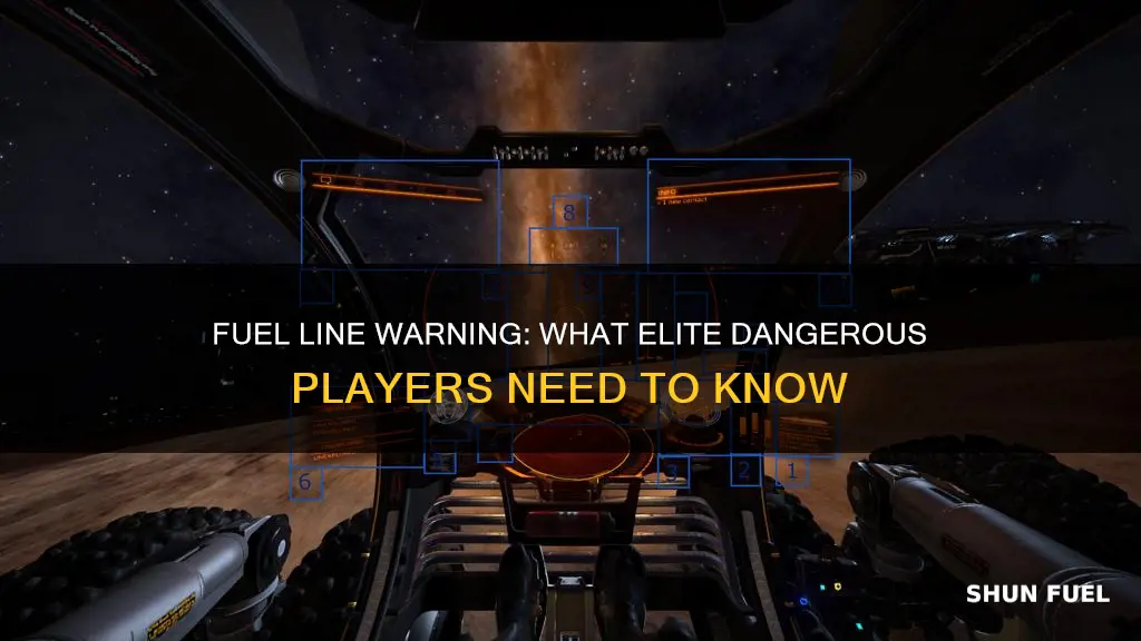 what does the line under fuel mean elite dangerous