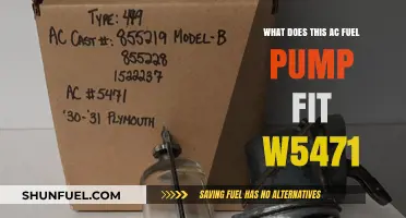 AC Fuel Pump W5471 Compatibility Guide: What Vehicles Fit?