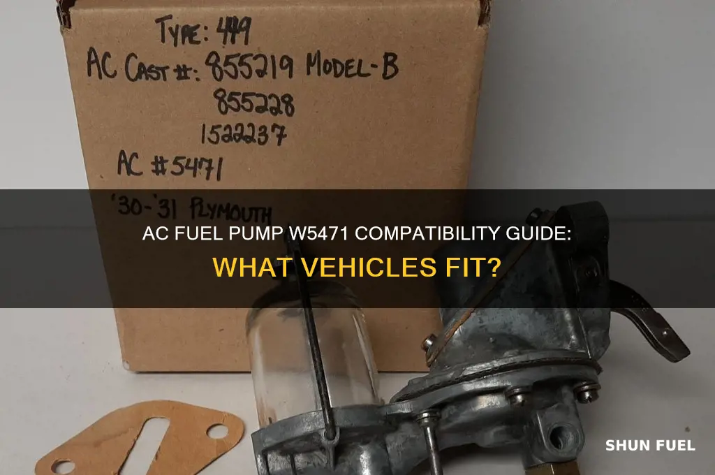 what does this ac fuel pump fit w5471