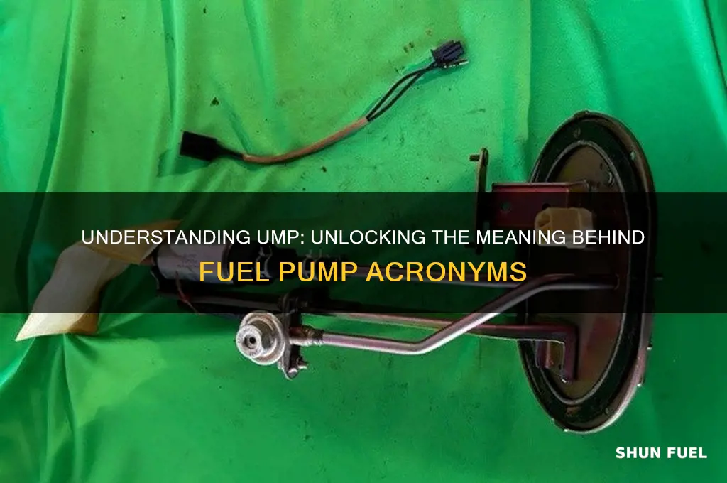 what does ump stand for fuel pumps