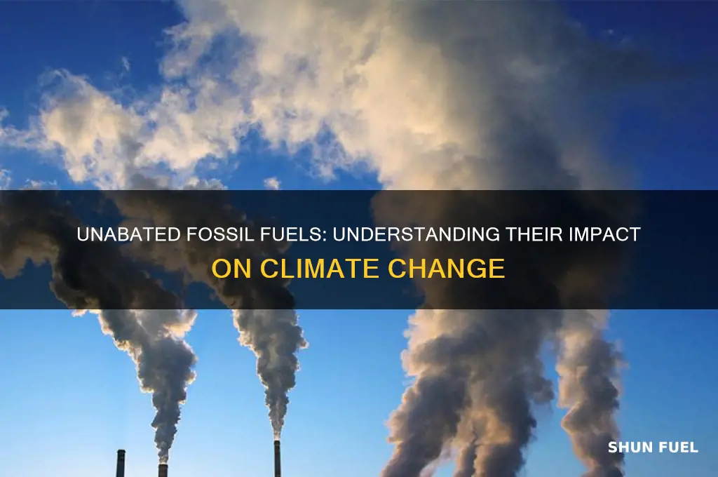 what does unabated fossil fuels mean