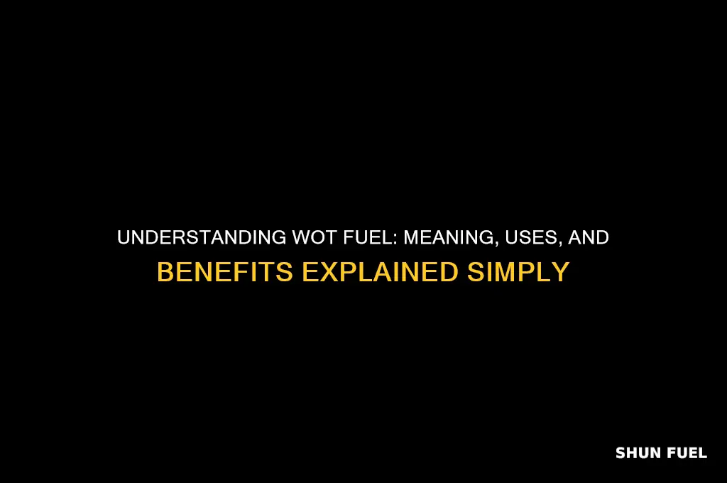 what does wot fuel mean