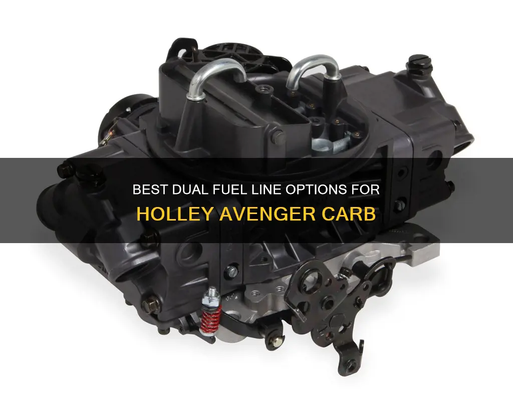 what dual fuel line for holley avenger carb