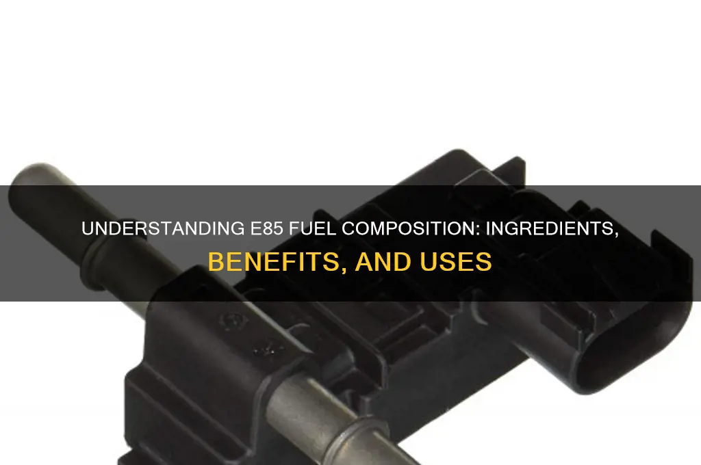 what e85 fuel made of
