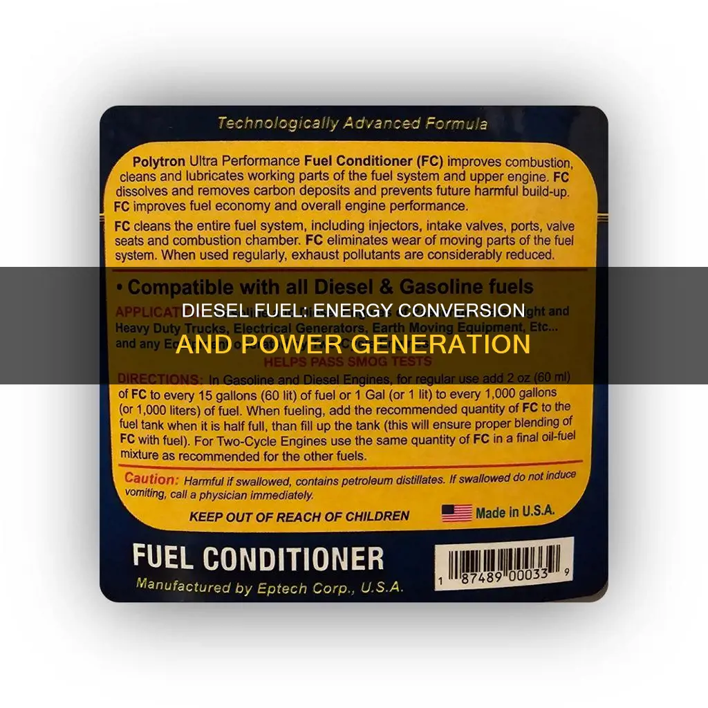 what energy does diesel fuel produce