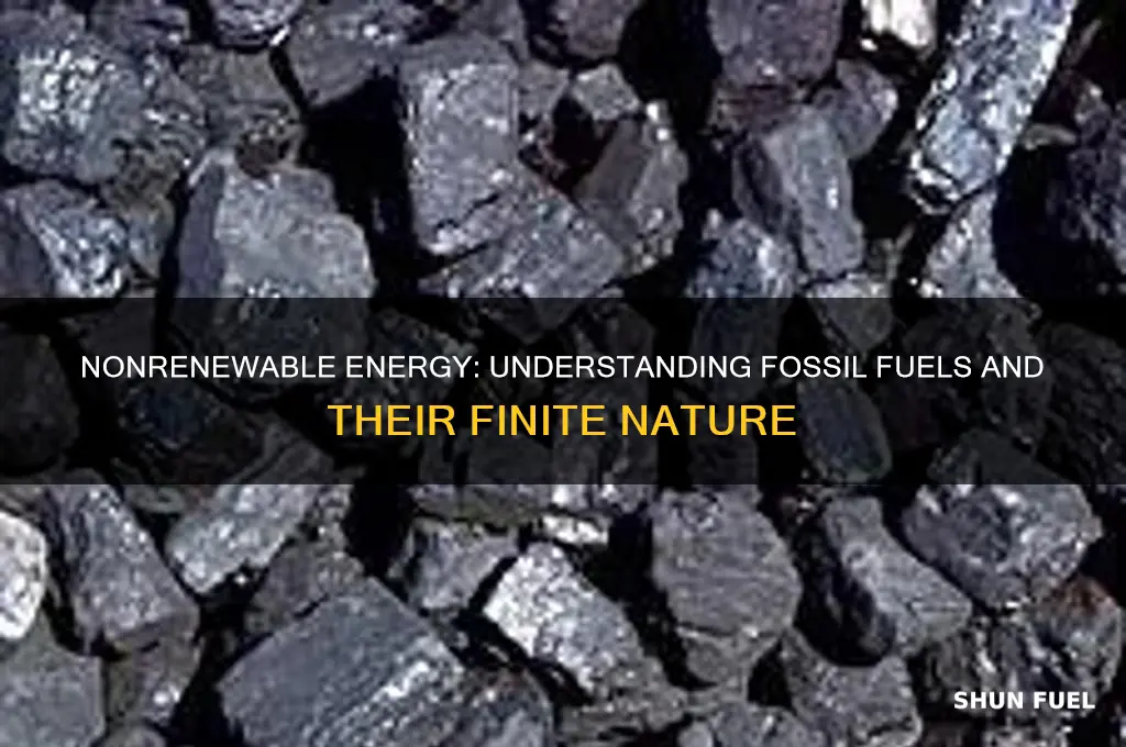 what energy resources are nonrenewable which are fossil fuels