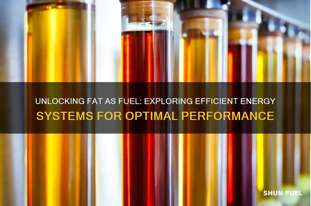 what energy system can use fat as fuel