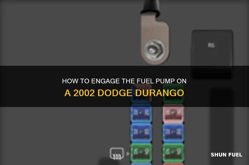 what engages the fuel pump on 2002 dodge durango