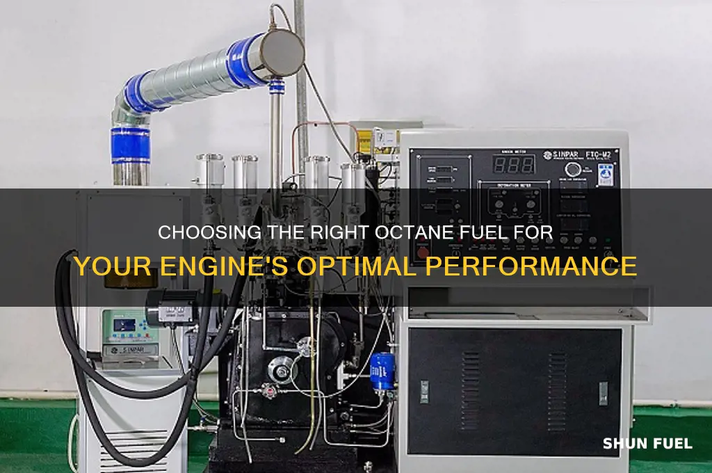 what engine what octane fuel