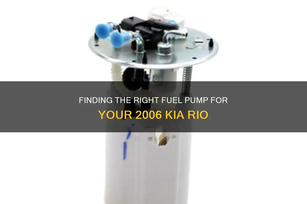 what exact fuel pump is for a 06 kia rio