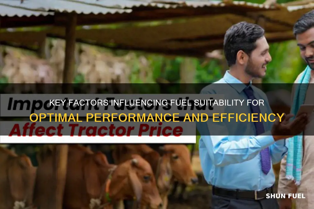 what factors determine fuel suitability