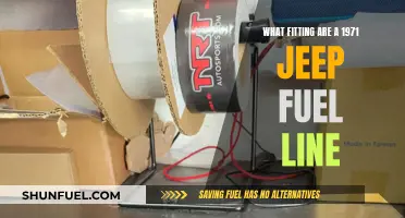Jeep Fuel Line Fittings: 1971 Edition