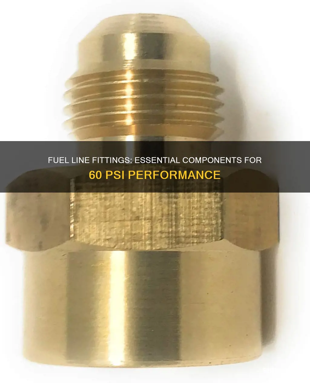 what fittings are needed for a 60 psi fuel line