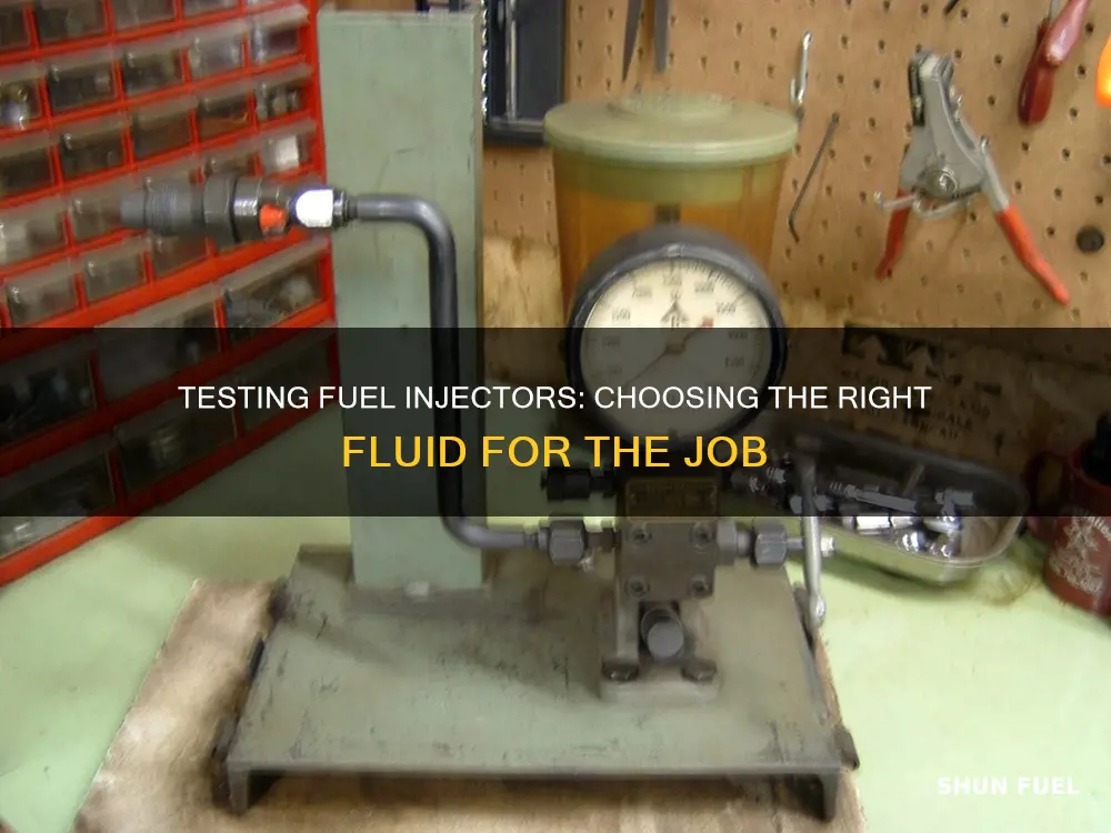 what fluid to test fuel injectors